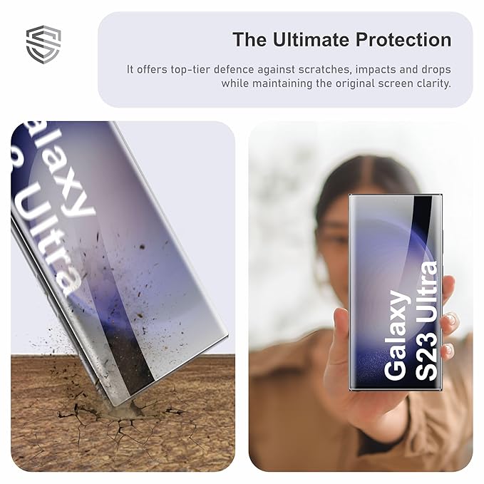 Skyddshield Edge to Edge Tempered Glass Compatible with Samsung Galaxy S22