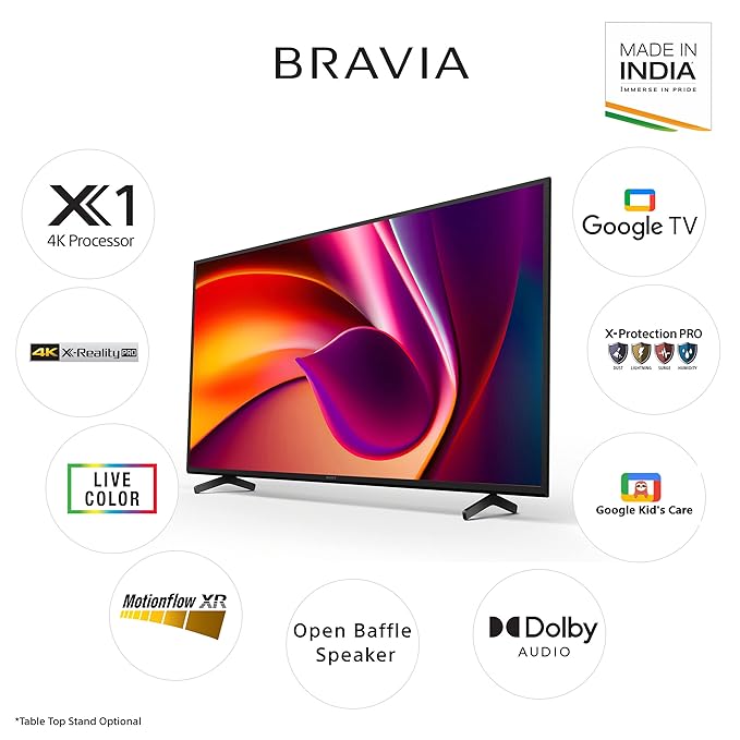 Sony Bravia 108 cm (43 inches) 4K Ultra HD Smart LED Google TV