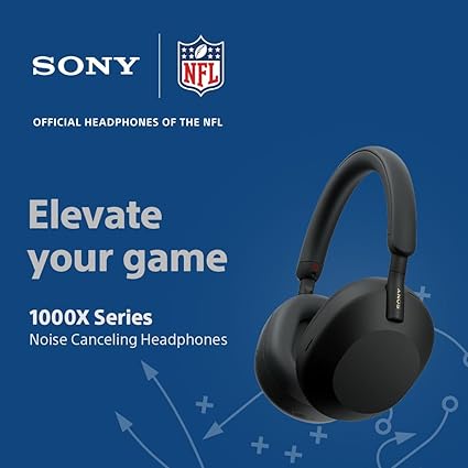 Sony WH-1000XM5 Best Active Noise Cancelling Wireless Bluetooth Over Ear Headphones with Mic