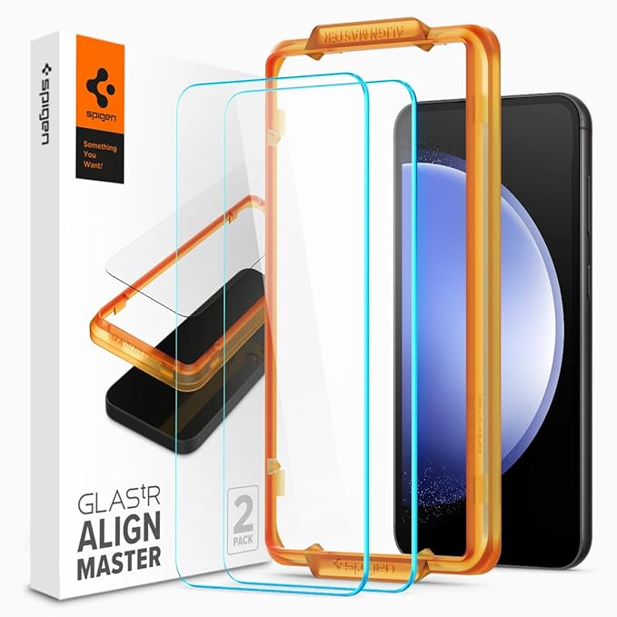 Spigen Alignmaster Tempered Glass Screen Protector Guard For Galaxy S23