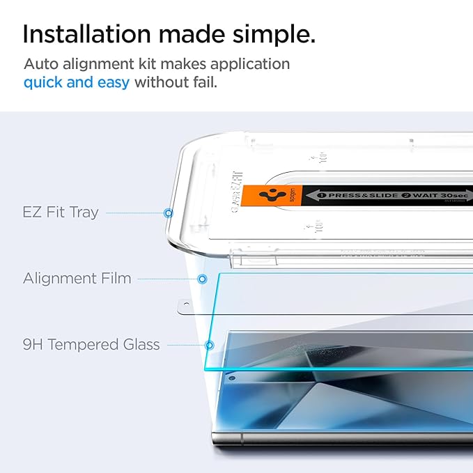 Spigen Ez Fit Tempered Glass Screen Protector Guard For Samsung Galaxy S24