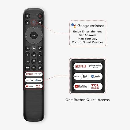 TCL 108 cm (43 inches) Metallic Bezel-Less Series 4K Ultra HD Smart LED Google TV