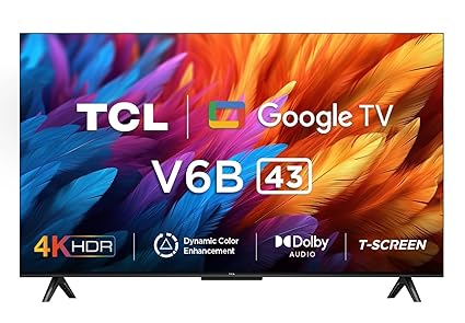 TCL 108 cm (43 inches) Metallic Bezel-Less Series 4K Ultra HD Smart LED Google TV