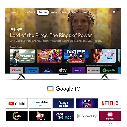 TCL 139 cm (55 inches) 4K Ultra HD Smart QLED Google TV