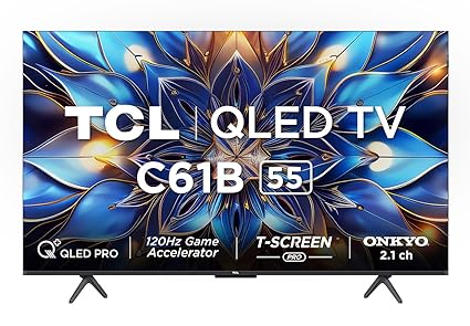 TCL 139 cm (55 inches) 4K Ultra HD Smart QLED Google TV