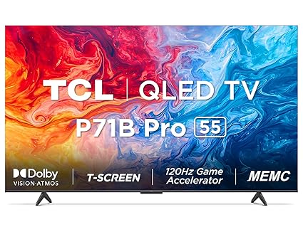 TCL 139 cm (55 inches) 4K Ultra HD Smart QLED Google TV