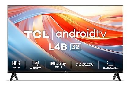 TCL 80.04 cm (32 inches) Metallic Bezel-Less HD Ready Smart Android LED TV