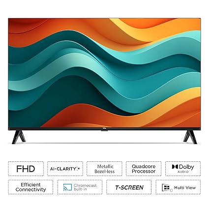 TCL 80.04 cm (32 inches) Metallic Bezel-Less S Series FHD Smart Android LED TV