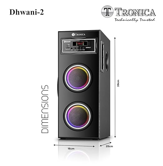 Tronica Dhwani-2 DJ 40W Bluetooth Tower Home Theater System