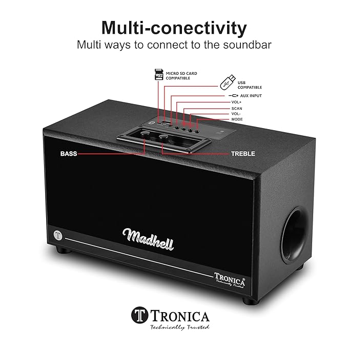 TRONICA Home Theater MADHELL Bluetooth Speaker System