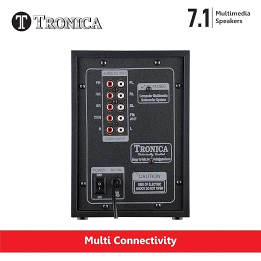 TRONICA PS07 Premium Series 7.1 Digital 60W Bluetooth Home Theater System