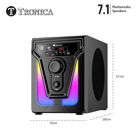 TRONICA PS07 Premium Series 7.1 Digital 60W Bluetooth Home Theater System