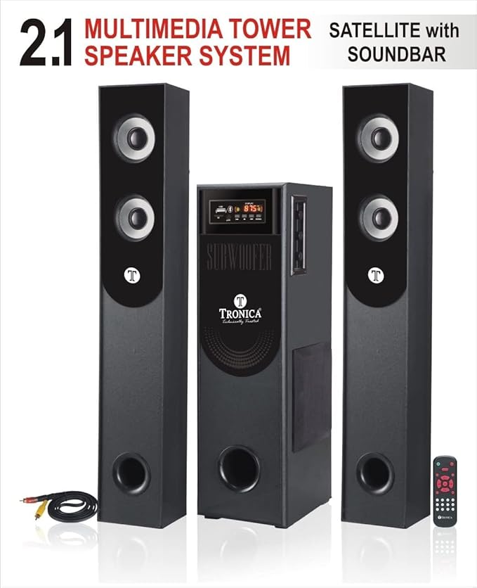 TRONICA TR-1501 Deep Bass Home Theater with Subwoofer 2.1 Channel