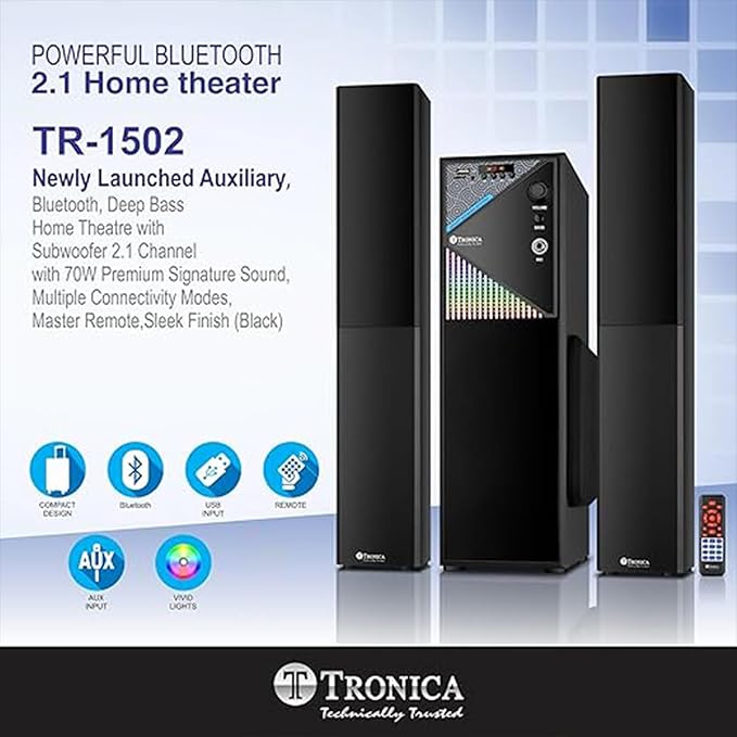 TRONICA TR-1502 Newly Launched Auxiliary, Bluetooth Deep Bass Home Theater