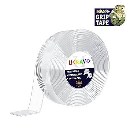 UCRAVO Double Sided Tape Heavy Duty - Multipurpose Removable Traceless Mounting Adhesive Tape