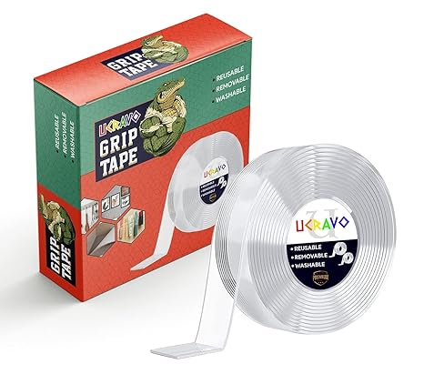 UCRAVO Double Sided Tape Heavy Duty - Multipurpose Removable Traceless Mounting Adhesive Tape