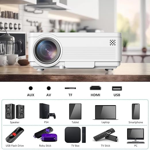 UNIGEN AUDIO UNIPLAY 100 5K Lumens 1080P Full HD Projector