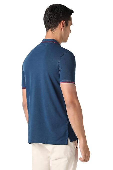 Van Heusen Men's Solid Polo T Shirt