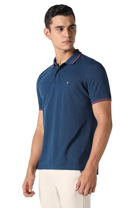 Van Heusen Men's Solid Polo T Shirt