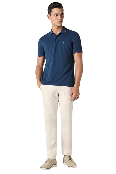 Van Heusen Men's Solid Polo T Shirt