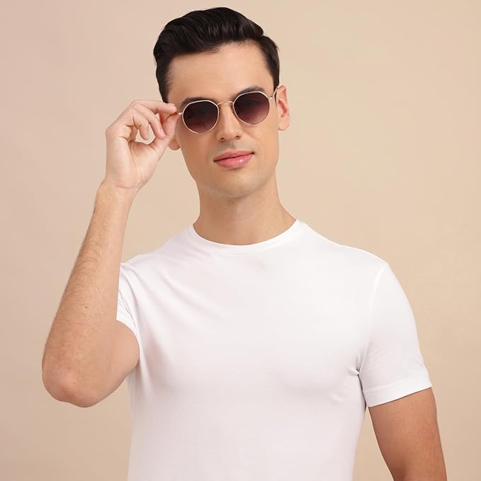 Vincent Chase By Lenskart | Full Rim Hexagonal Stylish Sunglasses