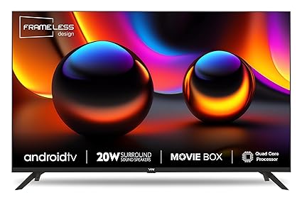 VW 80 cm (32 inches) Frameless Series HD Ready Android Smart LED TV