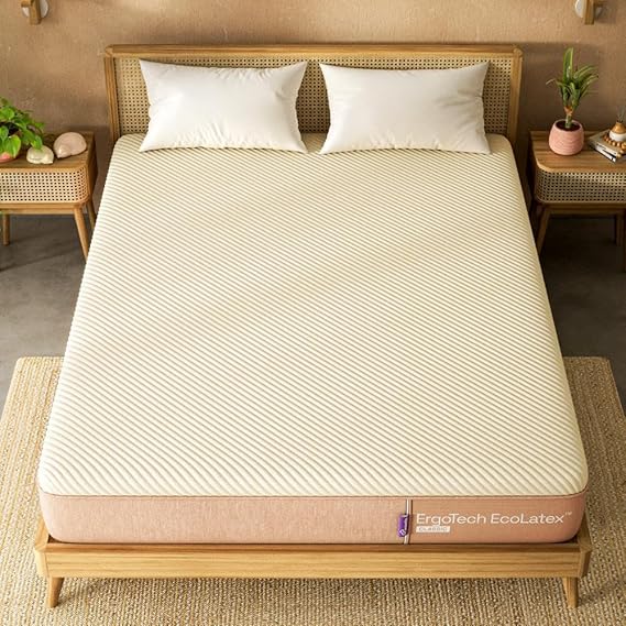 Wakefit Mattress | 10 Years Warranty | ErgoTech EcoLatex Classic Mattress