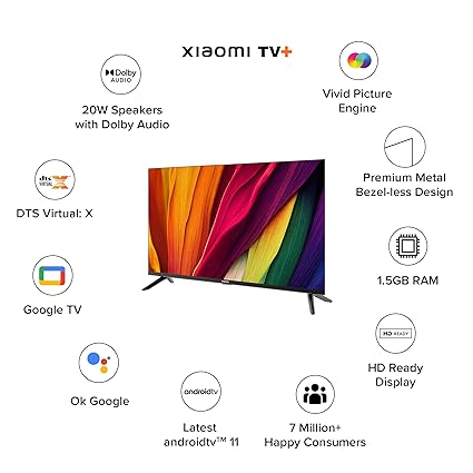 Xiaomi Smart TV A 80 cm (32) HD Ready Smart Google LED TV