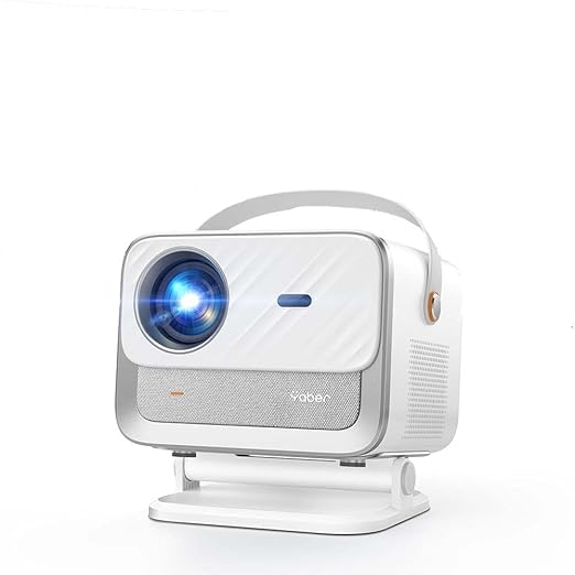 YABER V12 Projector with WiFi6 and Bluetooth 5.2, 700 ANSI 1080P Outdoor Movie Projector