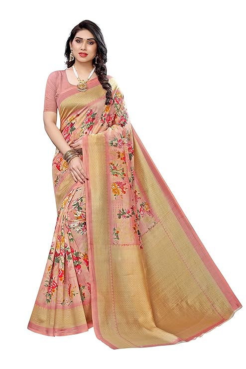 Yashika Women's Art Silk Saree (AIR Mustard)