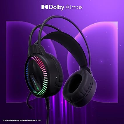 ZEBRONICS New Launch Blitz C Dolby Atmos Gaming Over Ear Headphone