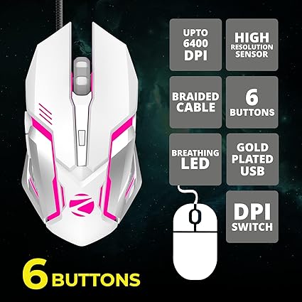 Zebronics Transformer Gaming Usb Keyboard & Mouse Combo