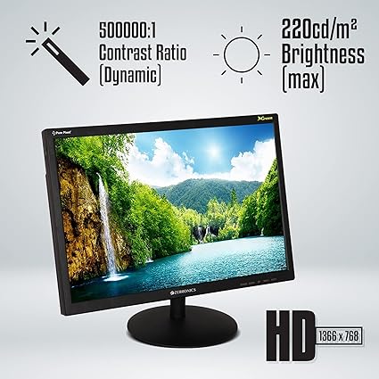 ZEBRONICS Zeb-V19Hd 18.5 Inch (46.99 Cm) Led Monitor