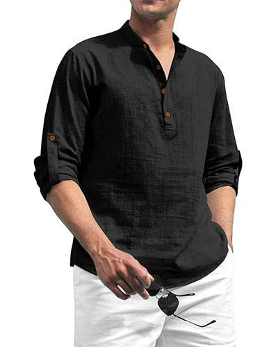 Zombom Cotton Blend Solid Casual Short Kurta