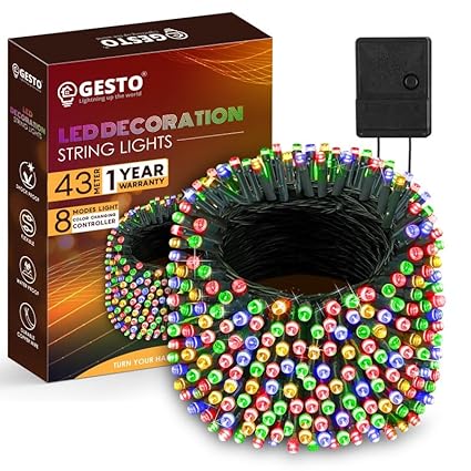 Gesto Multicolor Serial String Led Light with 8 Modes