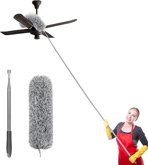 Hallstatt 2024 Upgraded Long Handle Microfiber Feather Ceiling Duster