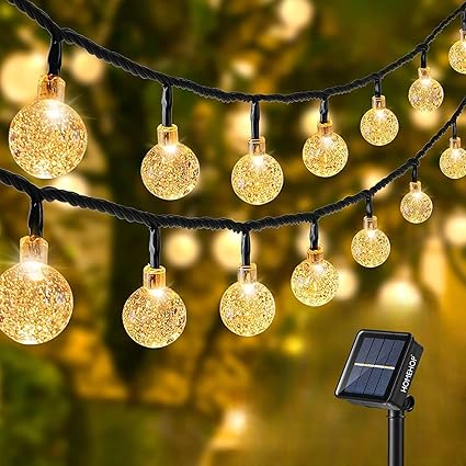 Homehop Solar Outdoor Led Crystal Ball String Light