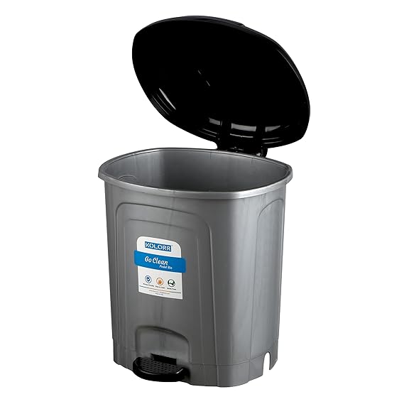 KOLORR 23 Litres Plastic Pedal Trash Can/Garbage Waste Bin