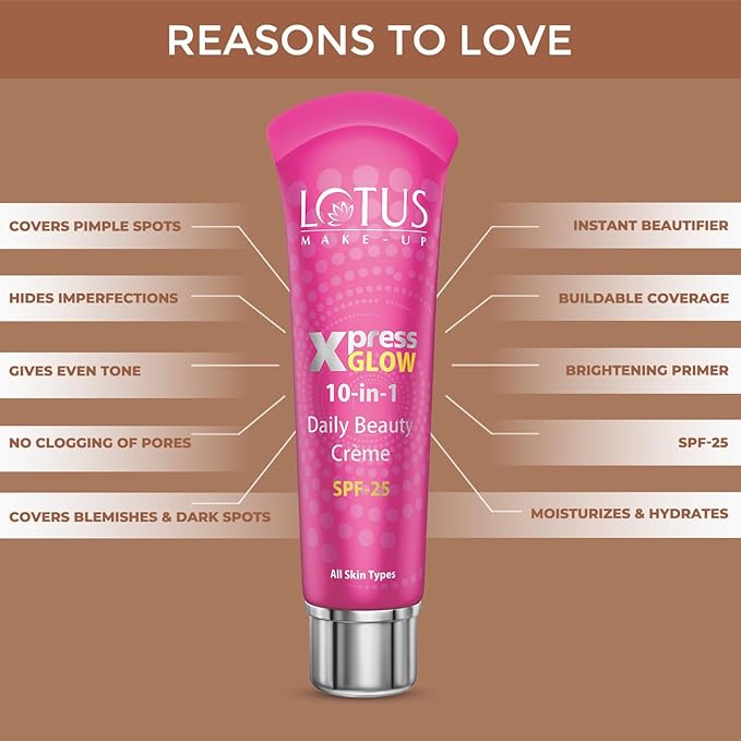 Lotus Herbals Make-up Xpress Glow 10 in 1 SPF 25 Daily Beauty Cream