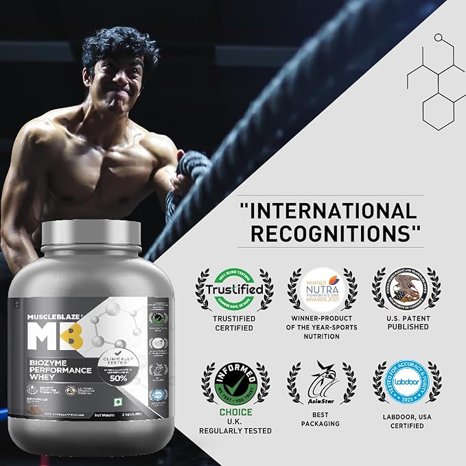 MuscleBlaze Biozyme Performance | Clinically Tested 50% Higher Protein Absorption