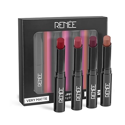 RENEE Very Matte - Pack of 4 Matte Lipsticks