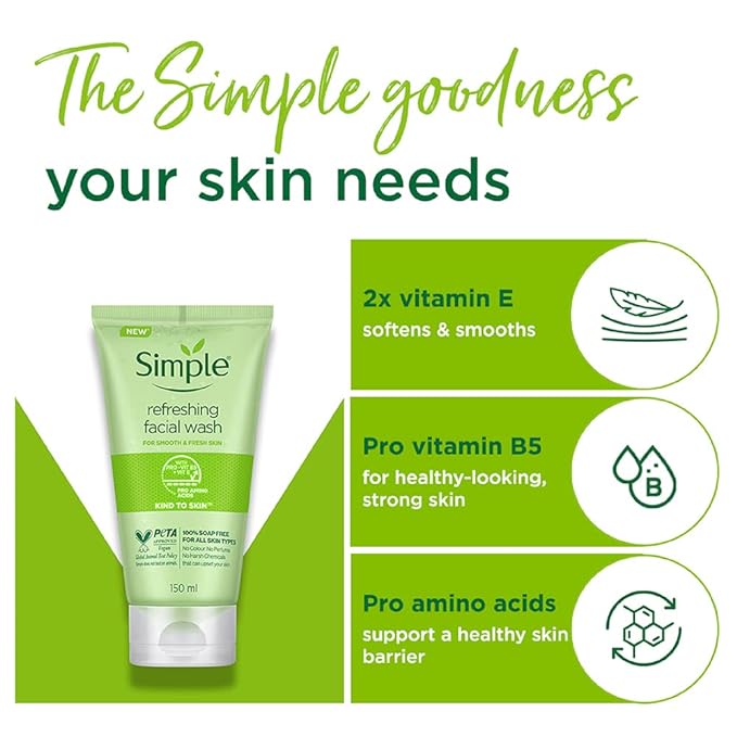 Simple Kind To Skin Refreshing Face Wash 150 ml